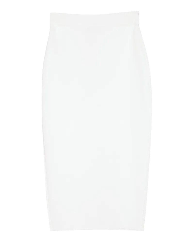 Elisabetta Franchi Women's Gonna Longutte Maglia Avorio Gonne Skirt White