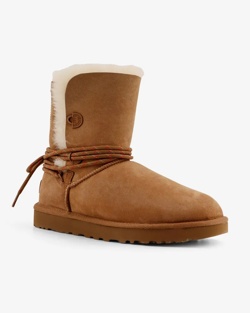 UGG Women's Suede Ankle Boots Brown Brown