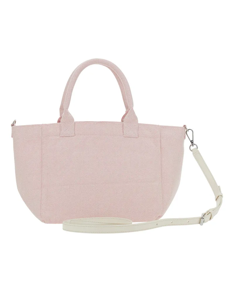 Ganni Women's Tote Bag Pink Cotton Pink