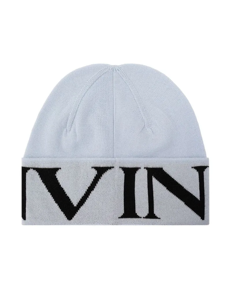 Lanvin Women's Blue Virgin Wool Beanie Accessory Blue