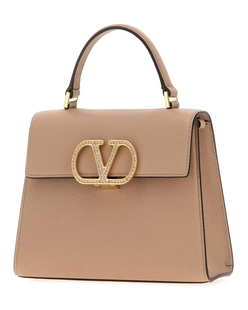 Valentino Garavani Women's Powder Pink Leather Small Vsling Handbag Rosecannellevintage Borse A Mano Bag Pink