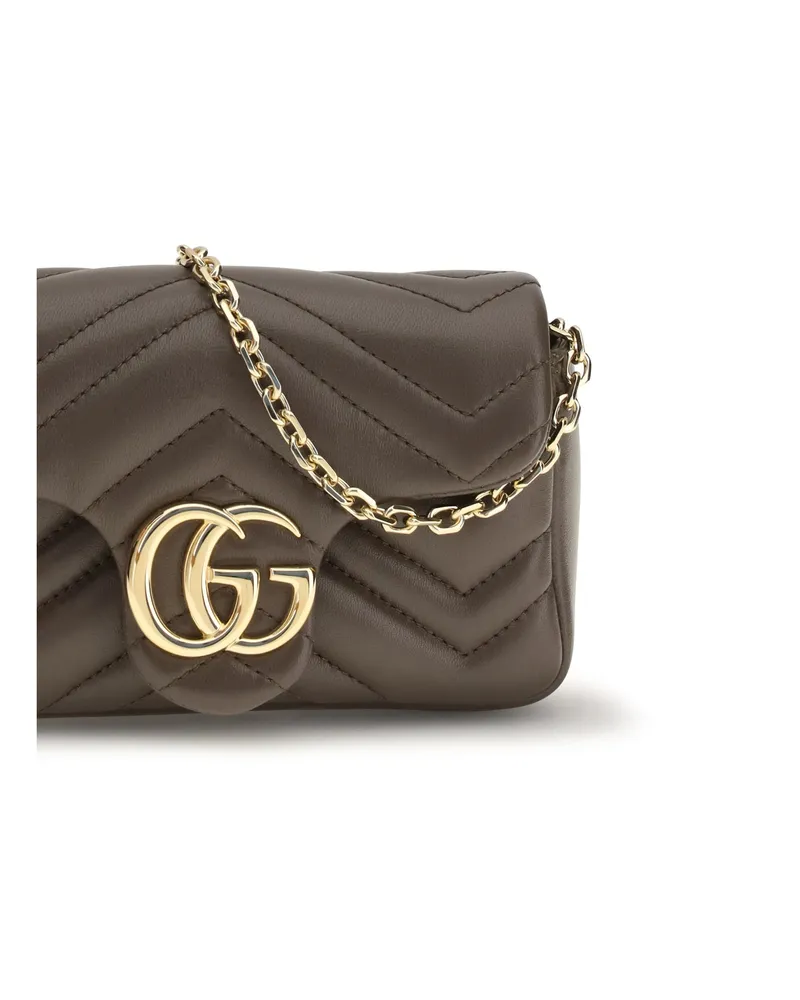 Gucci Women's Shoulder Bag Gg Marmont Toasted Leather Toasted-Toasted Calf Toasted/toasted Brown