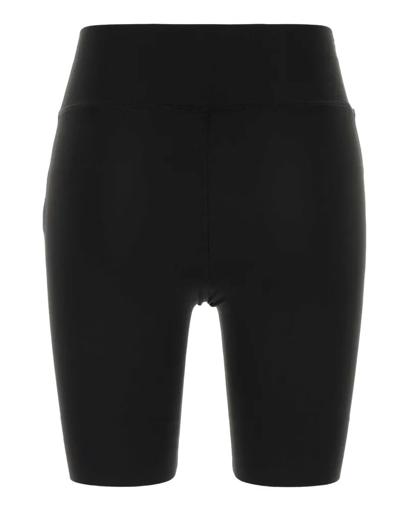 AUTRY Women Black Stretch Polyester Shorts Exterior: Elastane Black