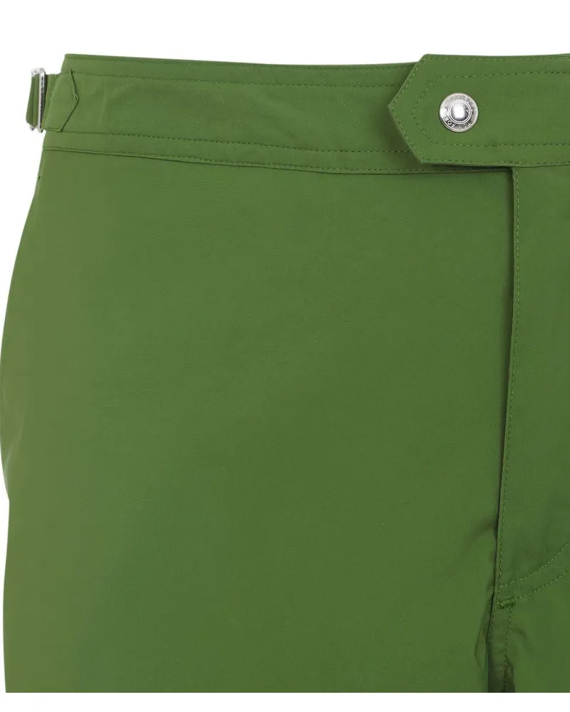 Tom Ford Technical Polyester Swim Shorts — Green 