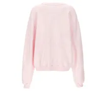 Logo-Print Cotton Sweatshirt — Pink