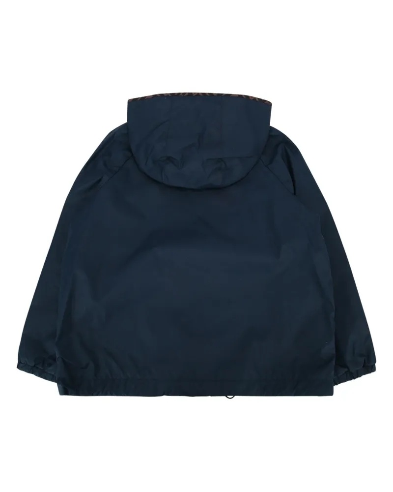 Fendi Boys' K-Way New Nylon Darkblu 100pa+fod.:100pa+ricamo:100pl Trench Coat Navy