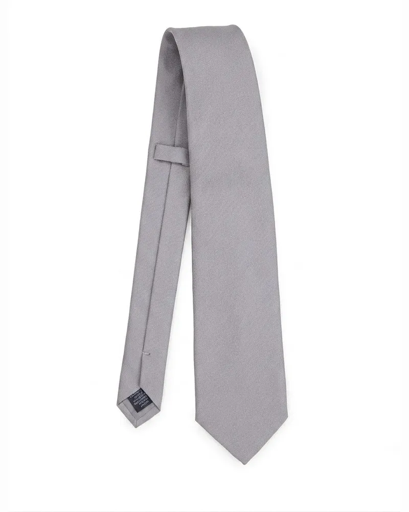 Givenchy Men's Gray Silk Tie Gray