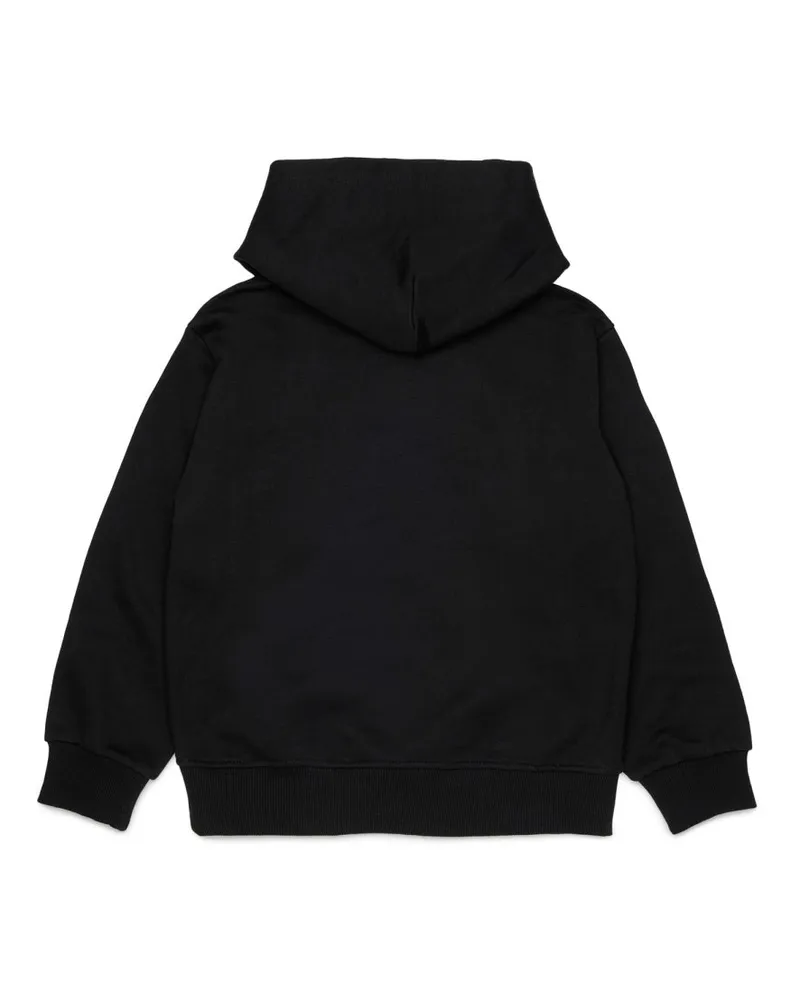 Diesel Logo-Print Cotton Sweatshirt — Black Black