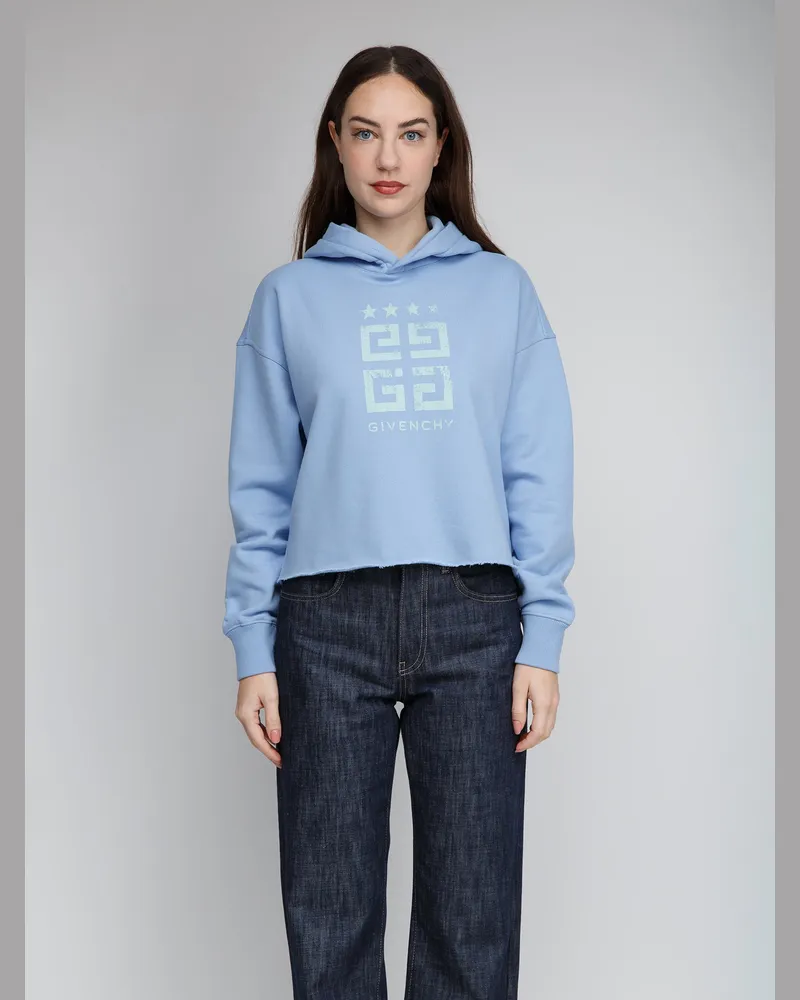 Givenchy Women's Blue Cotton Sweatshirt Clothing Blue