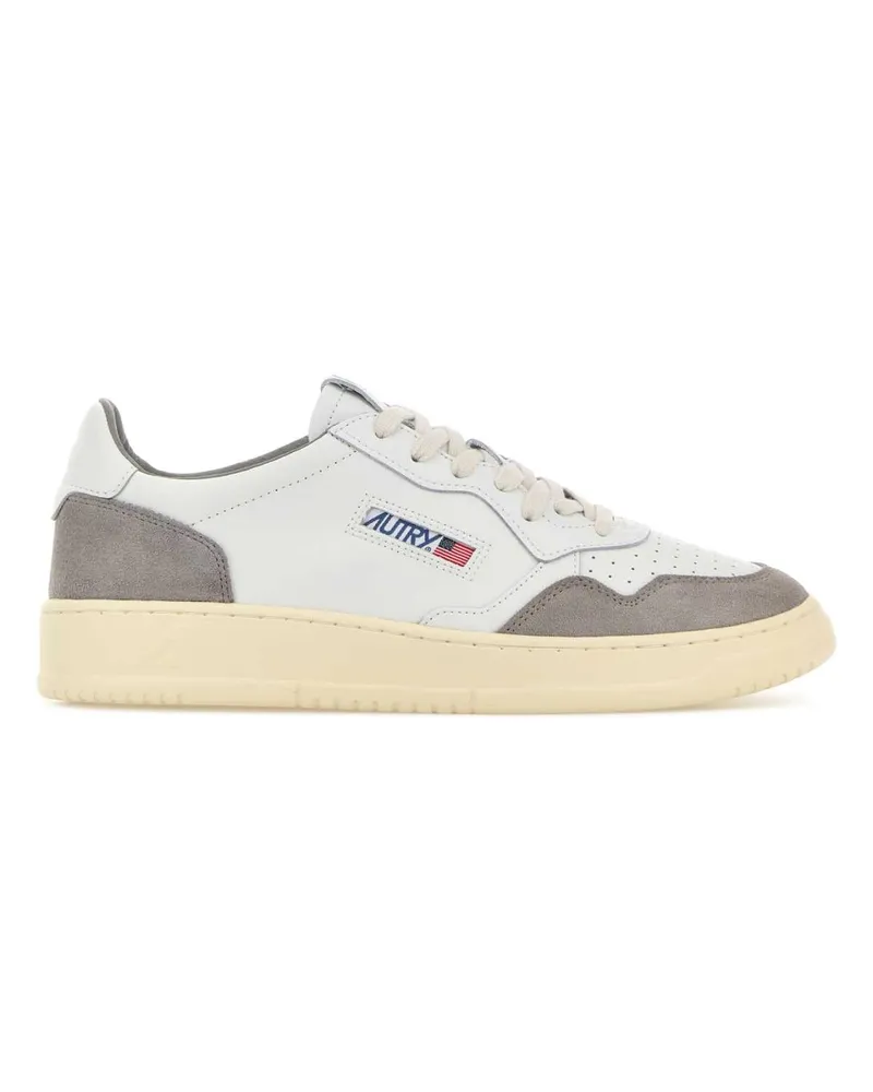 AUTRY Men's White Leather Medalist Sneakers Sofleasuewhtcemento White