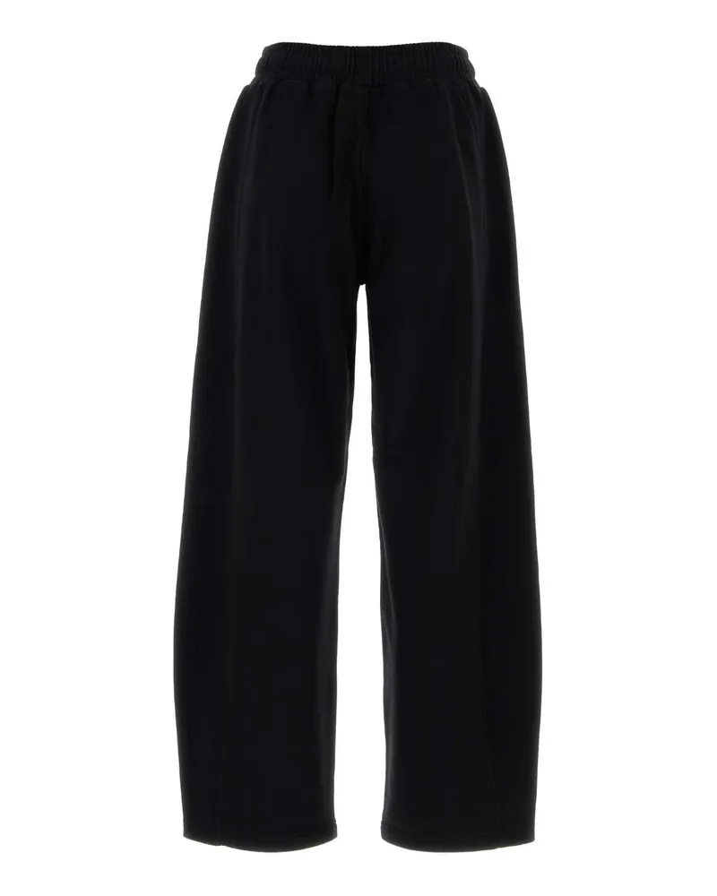 Stella McCartney Women's Black Cotton Joggers Exterior: Pantaloni Trousers Black