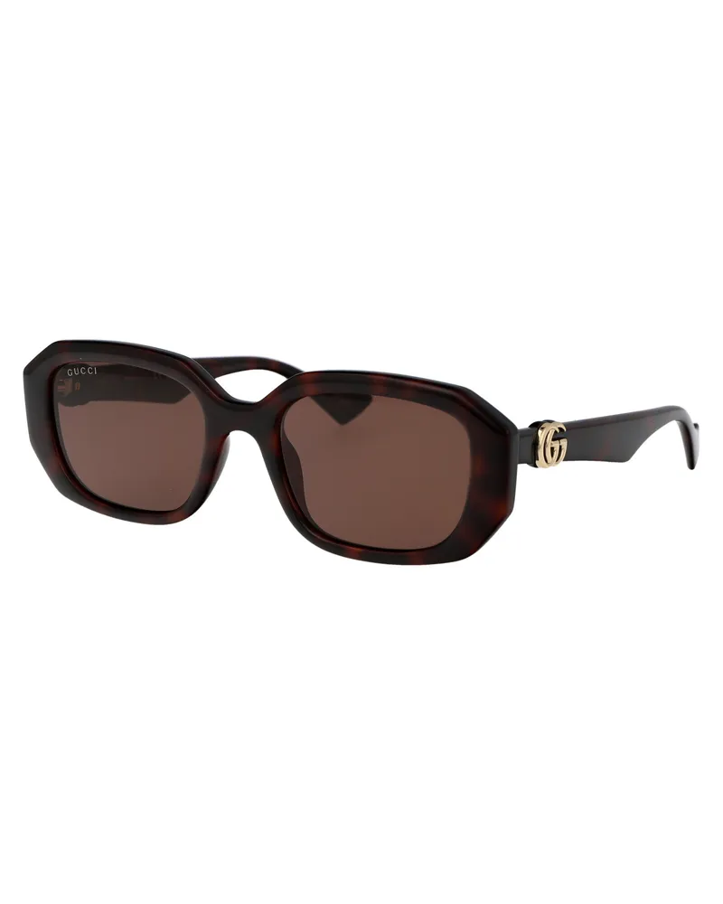 Gucci Women's Sunglasses Havana Brown Injected Brown