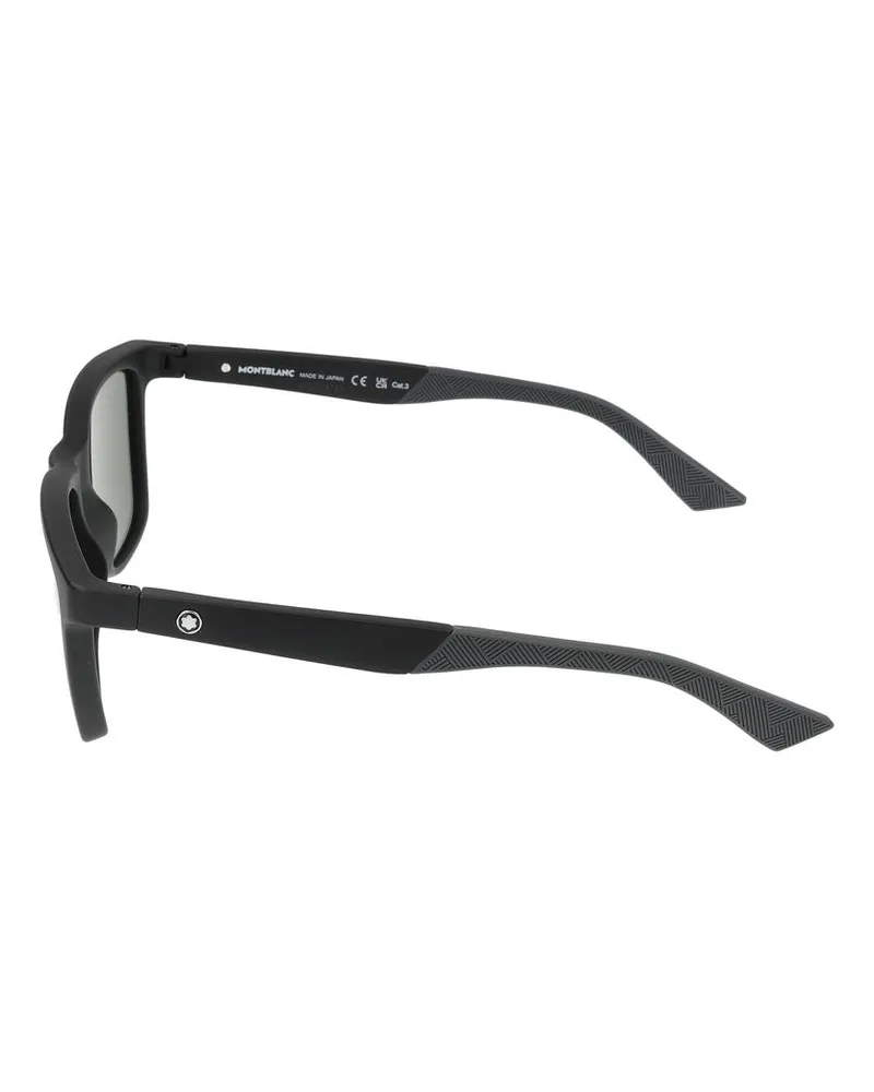 Montblanc MB0399S Injected Frame Sunglasses — Black Black