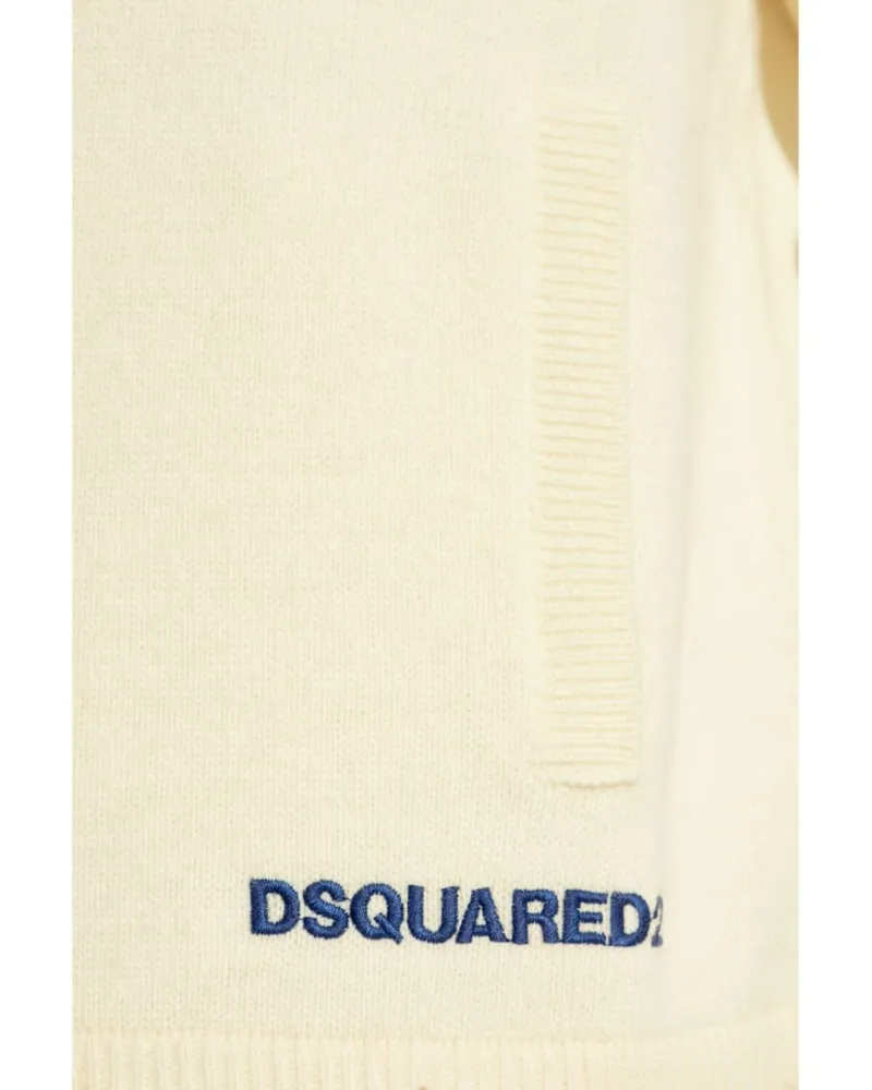 Dsquared2 Men's Stripe-Detailing Jumper Aw24 M Ivory