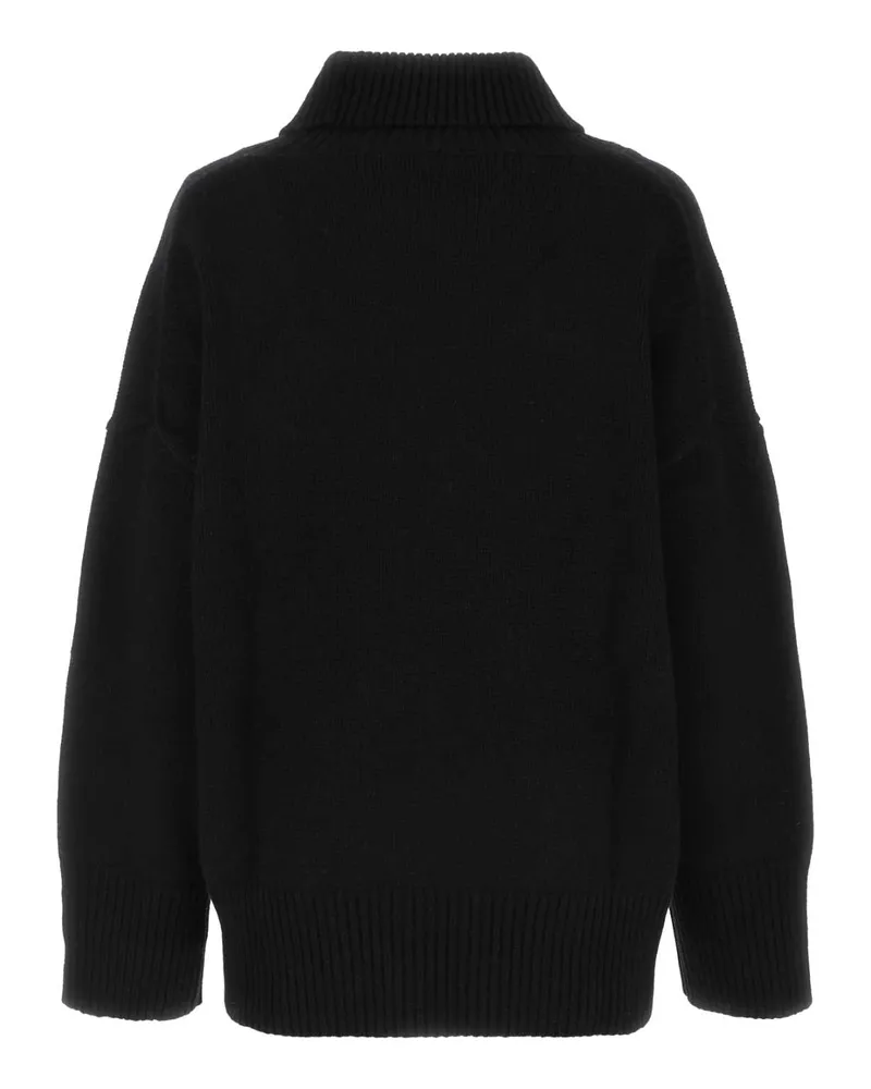 Chloé Women Black Cashmere Oversize Sweater 001 Exterior: Maglieria Black