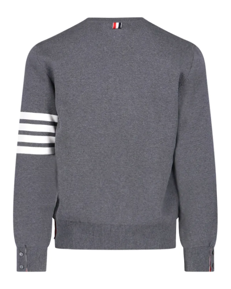 Thom Browne Men's Sweaters Grey Cotton Gray