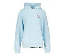 Women Sweatshirt Blue Cotton Sweatshirts