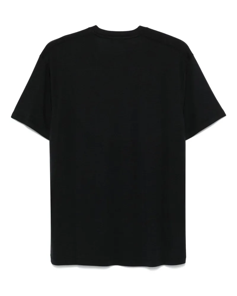 Tom Ford Men's T-Shirt Black Ribbed Crewneck Lyocell T-Shirts And Polos Black