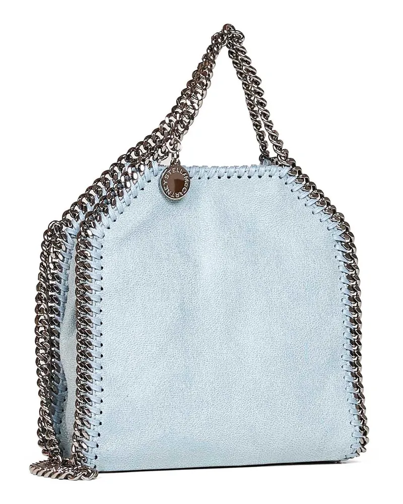 Stella McCartney Women's Tote Bag Falabella Tiny Light Blue Polyester Handbags Hand Light