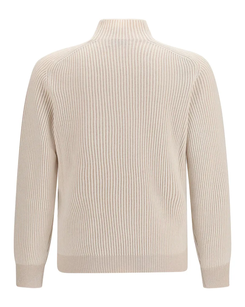 Brunello Cucinelli Men's Cashmere Turtleneck Sweater Panama+sabbia Kashmir-Capra Hircus Kashmir/capra Beige