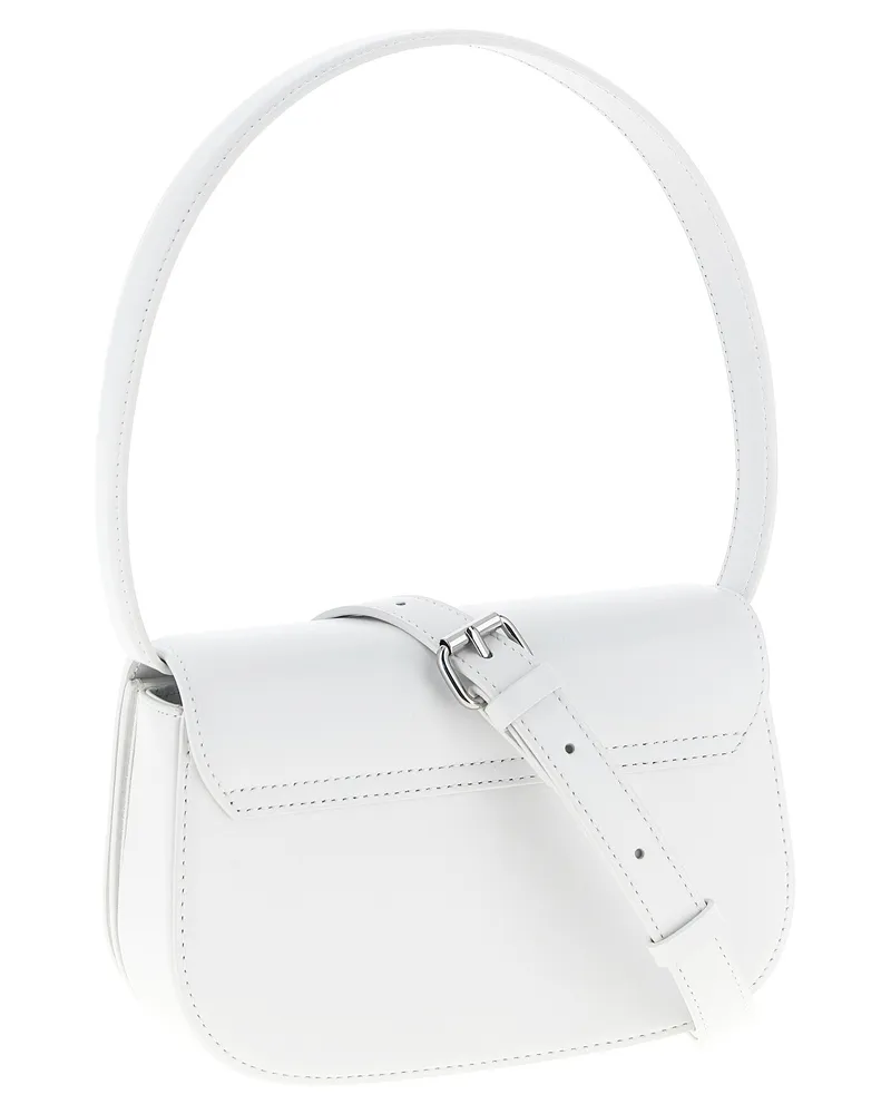 Diesel Leather Shoulder Bag — White White