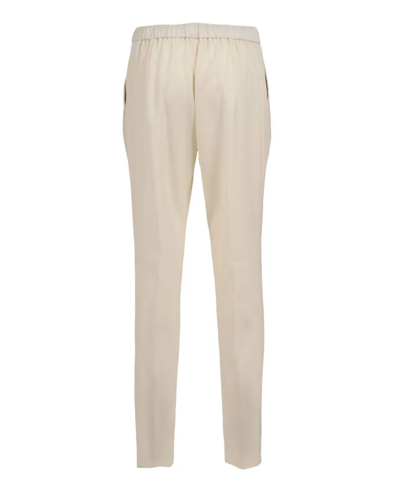 Fabiana Filippi Wool Blend Trousers — Cream Cream