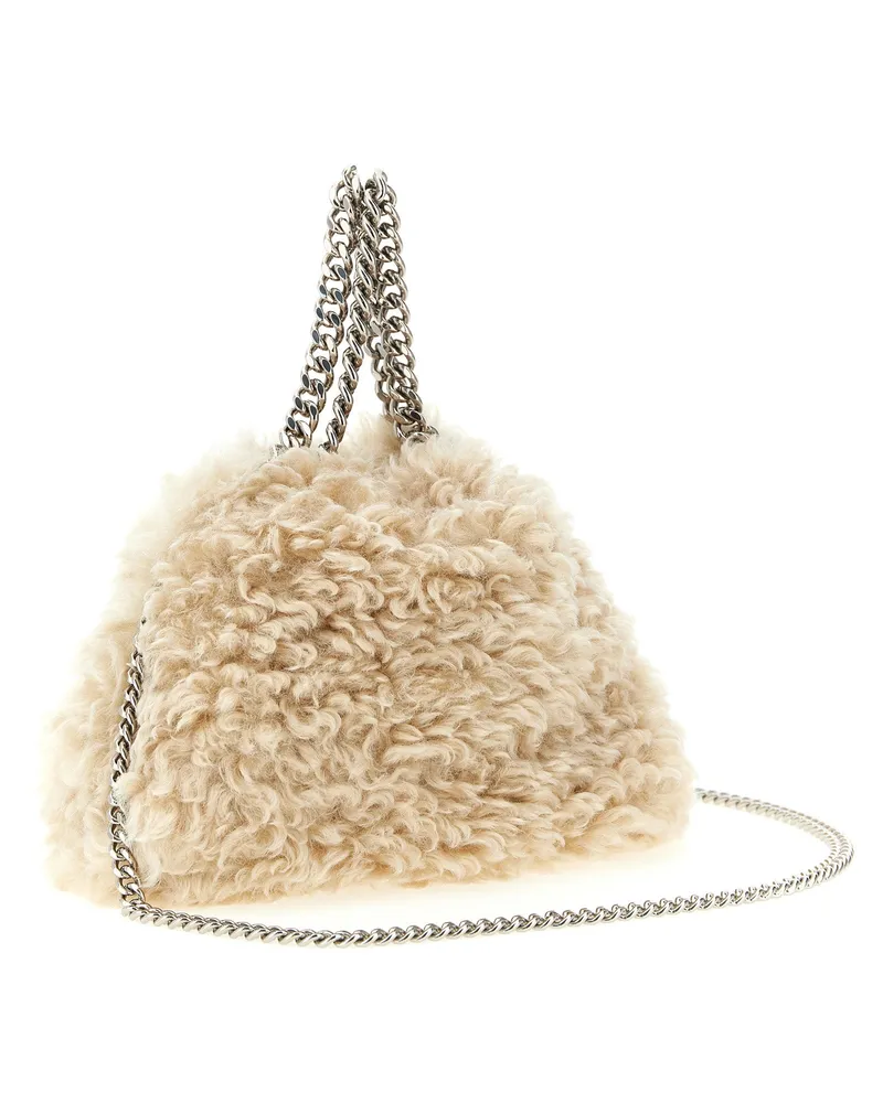 Stella McCartney Falabella Mini Top Handle Bag — Beige Beige