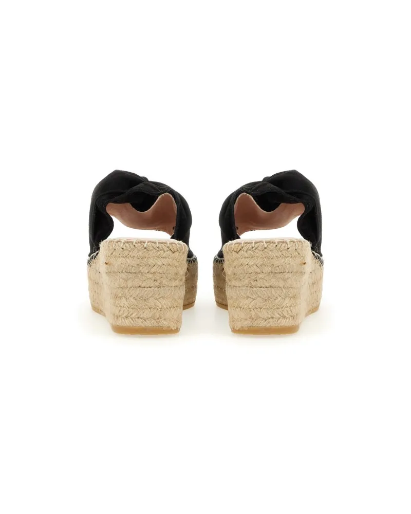 Manebí Knot Design Sandal — Black Black