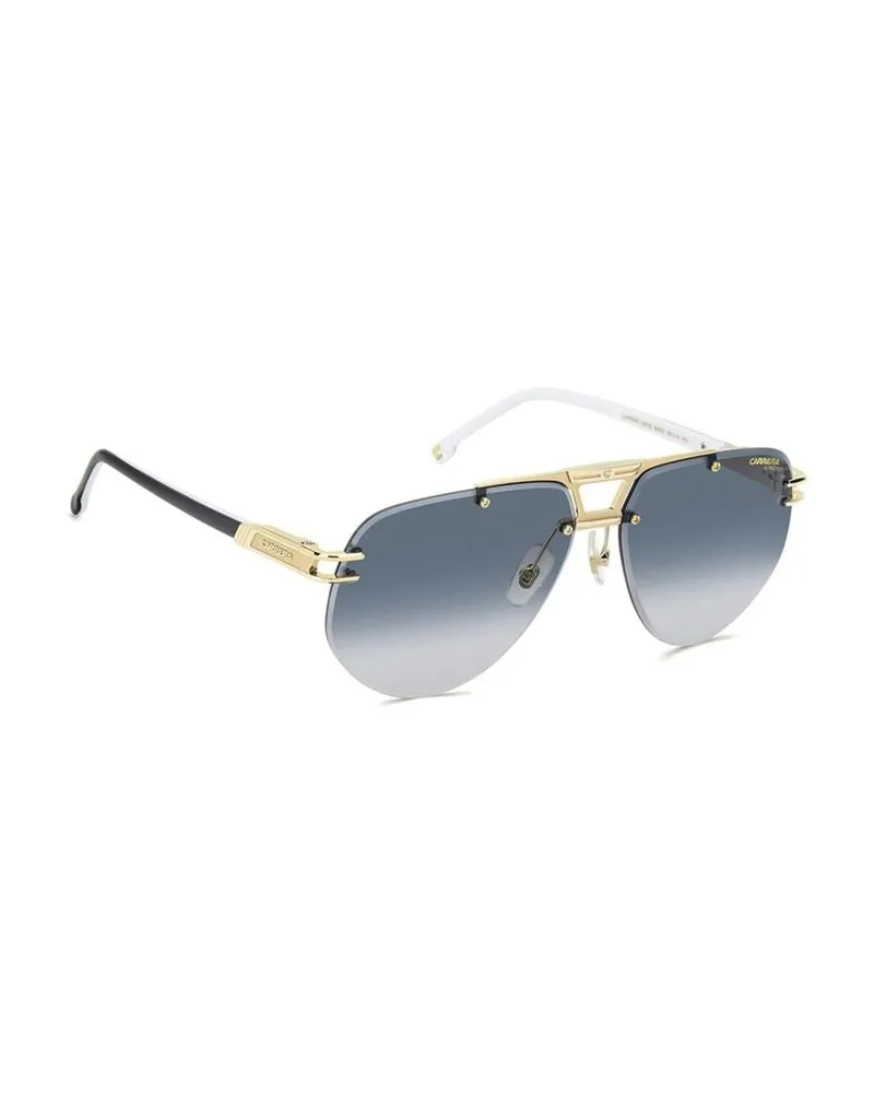 Carrera Men's Sunglasses Black White Metal Blue