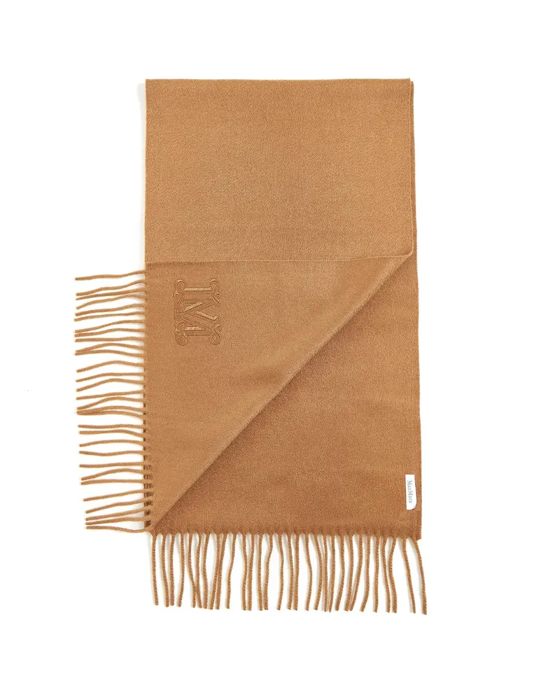 Max Mara Women's Scarf Wsdalia Camel Cashmere Beige Scarfs Beige
