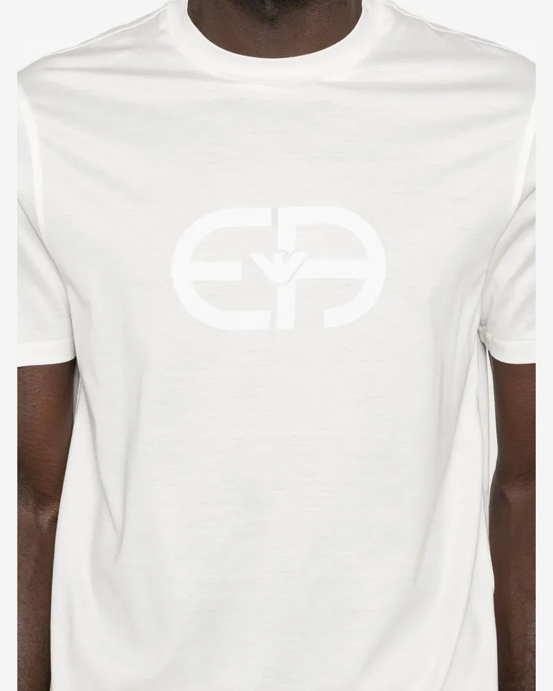 Emporio Armani Logo Cotton T-Shirt — White White