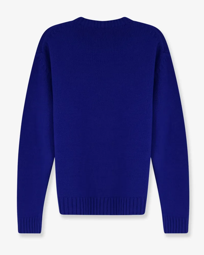 Tom Ford Men's Crew Neck Sweater Blue Wool-Cashmere Virgin Wool Blue