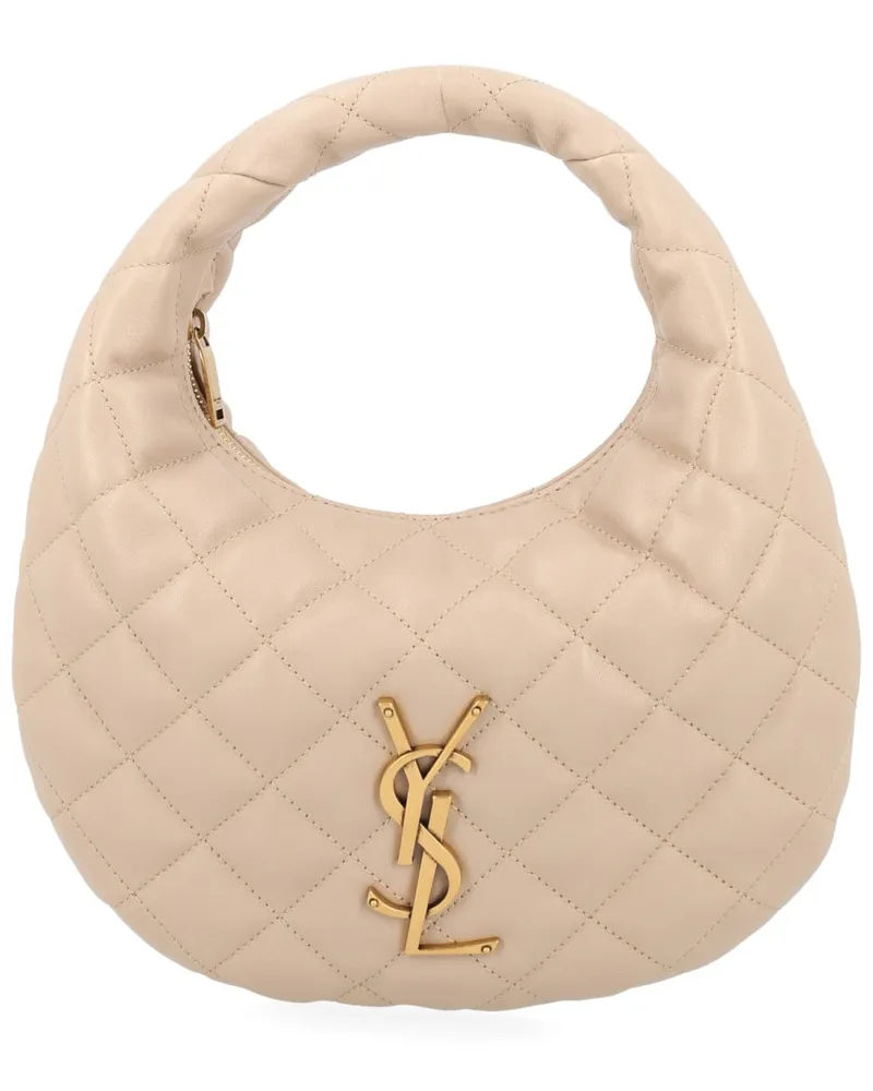 Saint Laurent Women's Shoulder Bag Icarino Beige Lamb Leather Beige