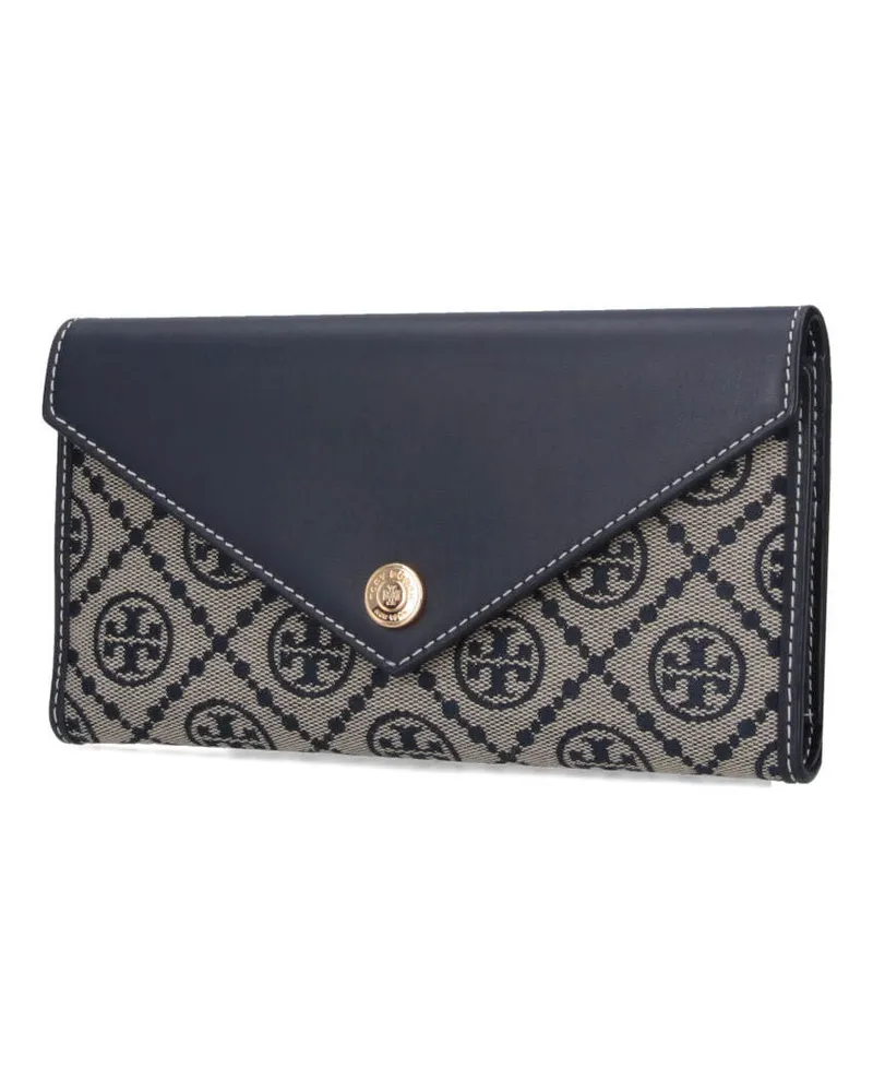 Tory Burch Women's Wallets Blue Cotton Blue