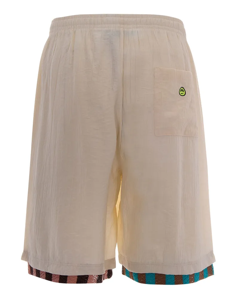 BARROW Men's Bermuda Shorts Poplin Cream Cream