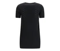 Women's Wool-Blend Mini Dress Black-Mix Wool Ovis Aries; Viscose Black/mix