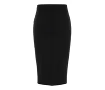Tailored Pencil Skirt — Black