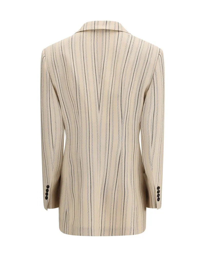 Dolce & Gabbana Women's Multicolor Viscose Full-Length Jacket Clothing Beige