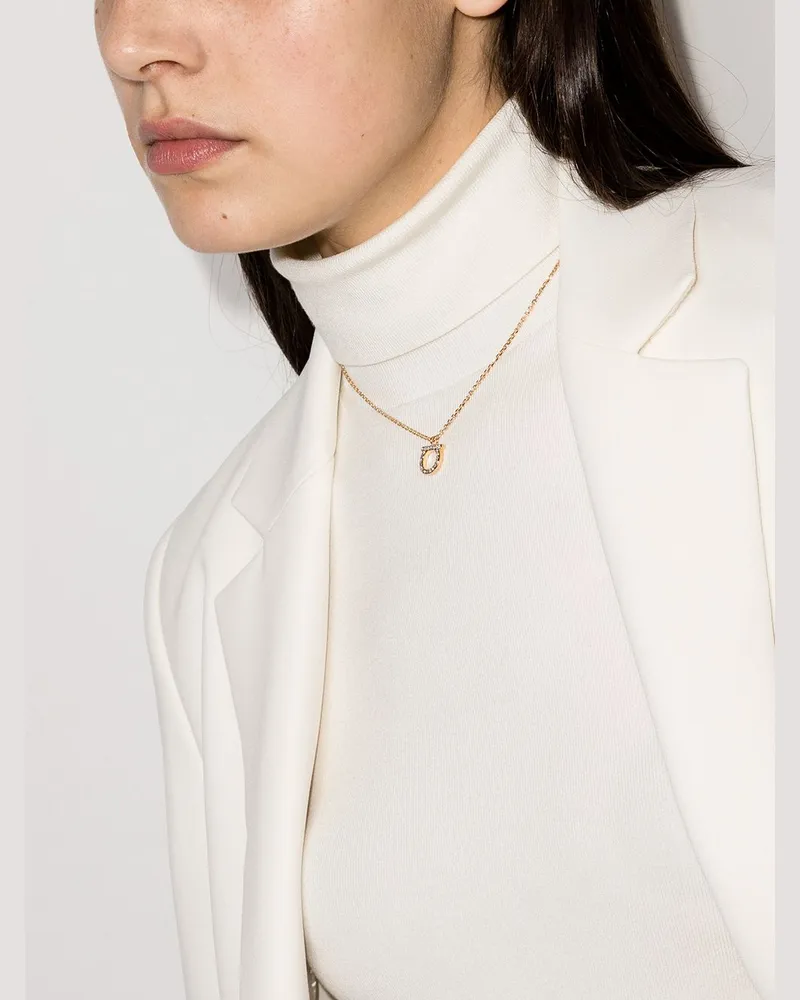Ferragamo Gancini Necklace — Gold Gold