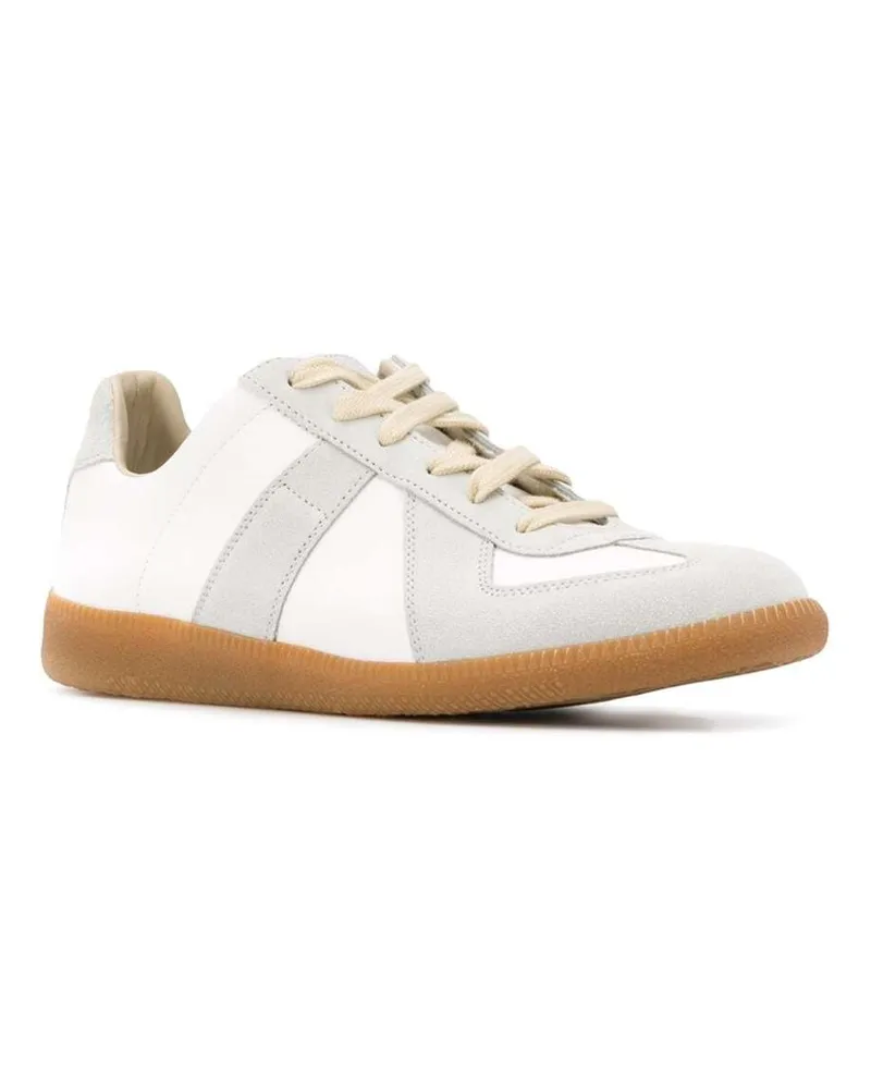 Maison Margiela Women's Sneakers Replica White Calf Leather Trainers White