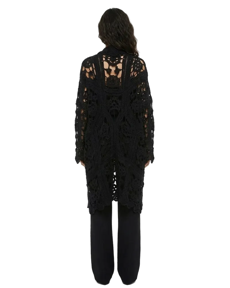 Dolce & Gabbana Women's Black Virgin Wool Cardigan Clothing Black