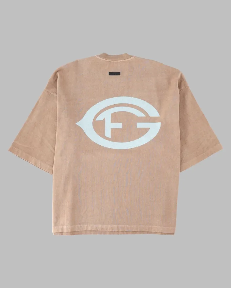 Fear of God Printed Cotton T-Shirt — Beige Beige
