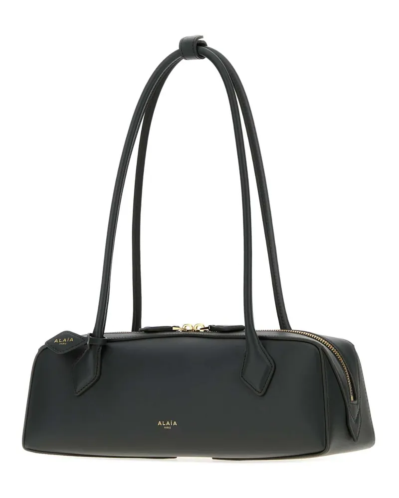 Alaïa Teckel Calfskin Leather Shoulder Bag Vertlichen