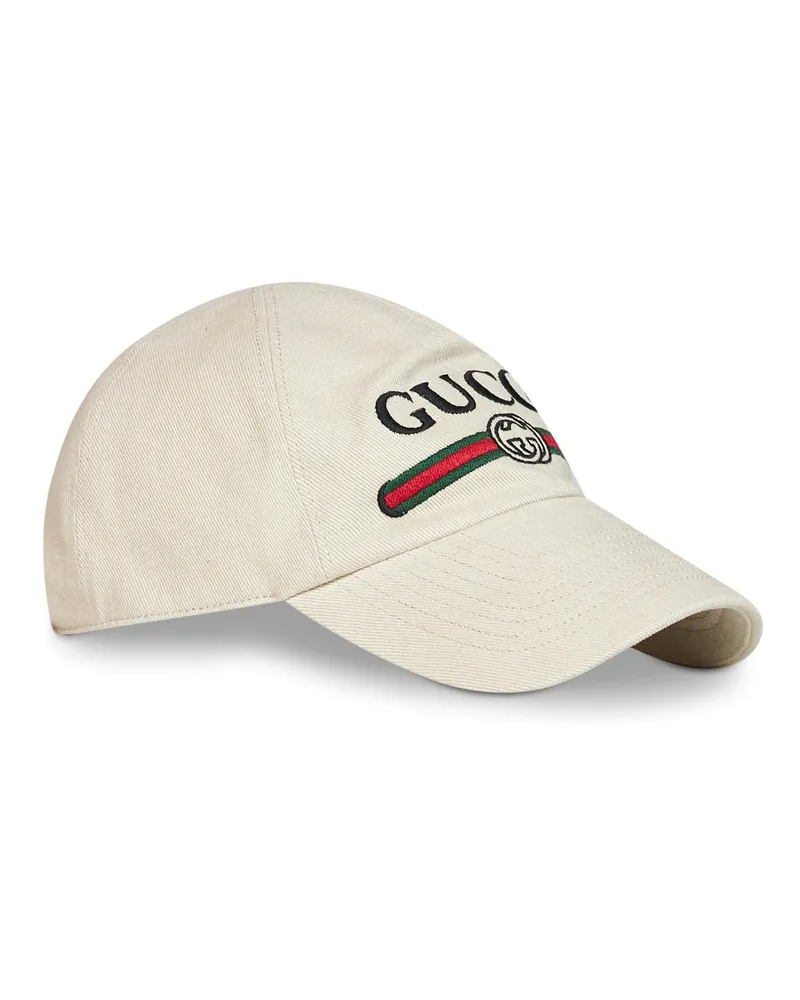 Gucci Men's Baseball Cap Beige Cotton Hat Beige
