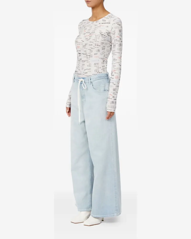 Maison Margiela Wide-Leg Light Wash Jeans — Light Blue Light