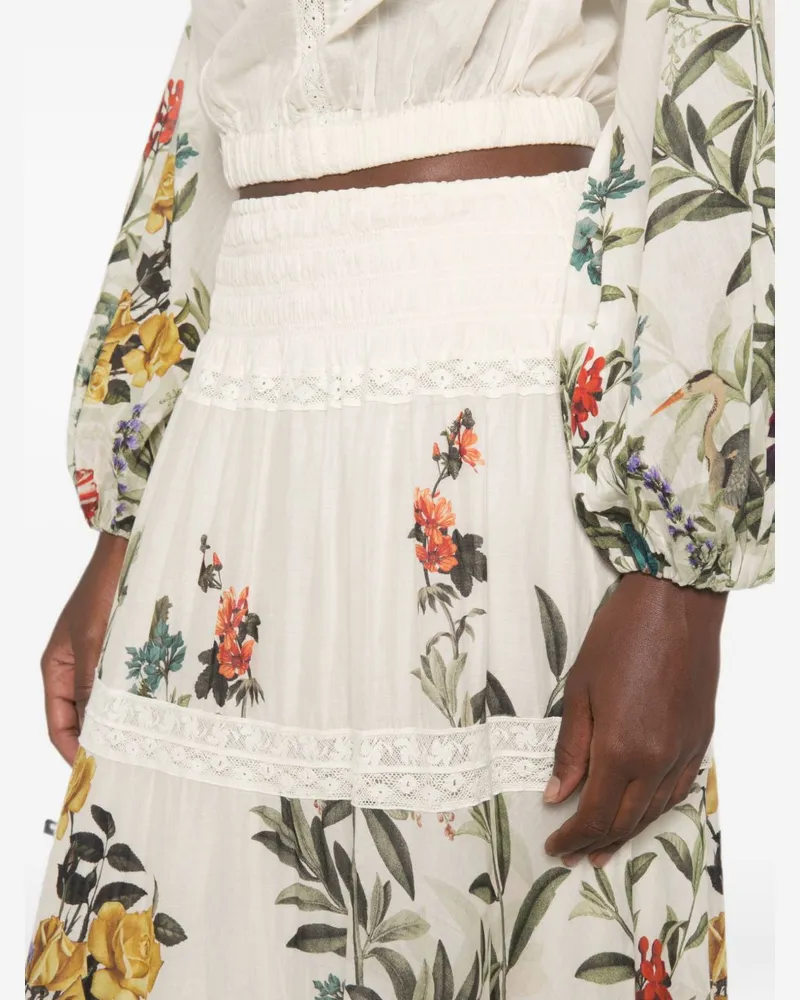 Alice + Olivia Stevie Skirt — Ivory Ivory