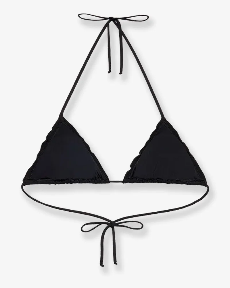 MC2 Saint Barth Women's Bikini Top Sagittarius Black Viscose Swimwear Sea Clothing Black