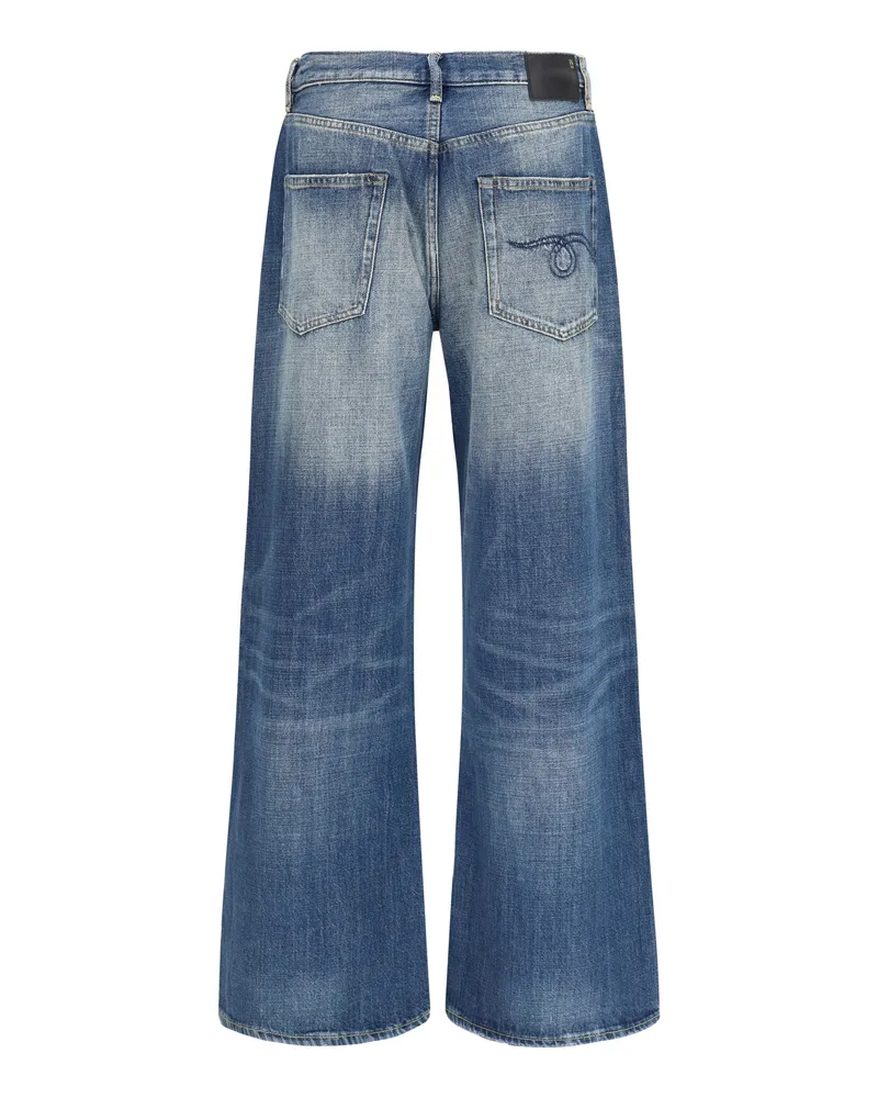 R13 Women's Darcy Loose Jeans Raine Blue Cotton Blue