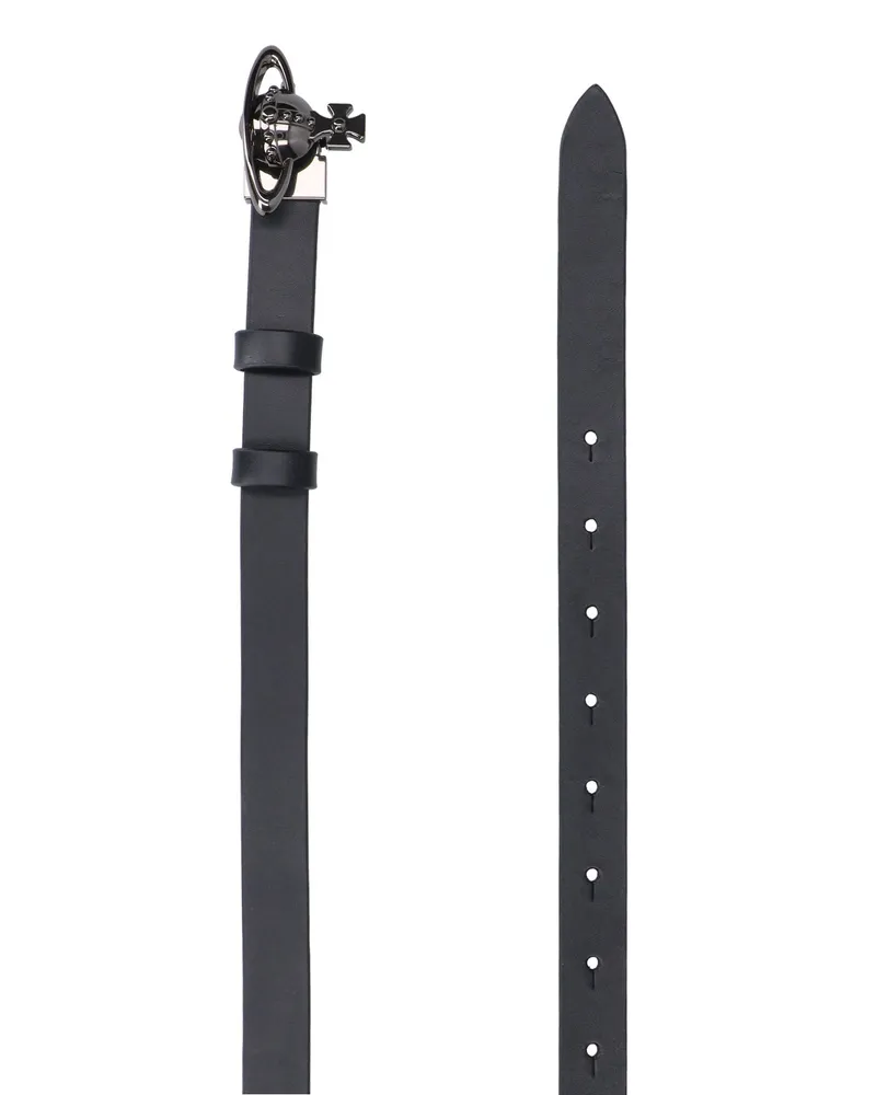 Vivienne Westwood Women's Belts Black Cow Leather Black