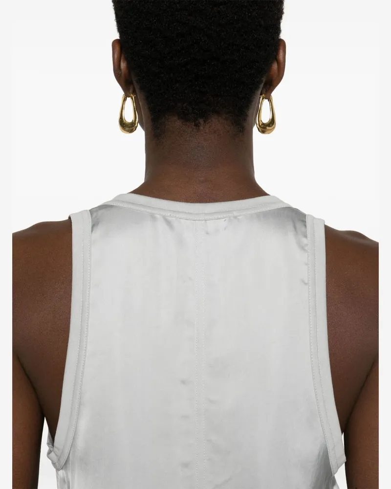 Fabiana Filippi Women's Panelled-Design Sleeveless Top Ss24 W White